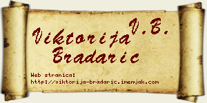Viktorija Bradarić vizit kartica